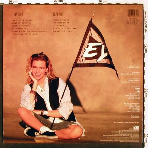 Gibson,Debbie: Electric Youth, Atlantic (781 932-1), D, 1989 Typ: LP Best.-Nr.: V6722 Preis: 6,00 Euro.