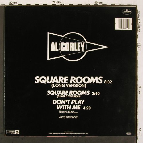 Corley,Al: Square Rooms 8:02 &sol; 3:40 +1, Phonogram (822 241-1 Q), D, 1984 Typ: 12" Best.-Nr.: V6816 Preis: 6,00 Euro.