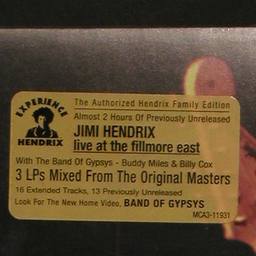 Hendrix,Jimi: Live at the Fillmore East, sealed, MCA (MCA3-11931), US,FS-new, 1999 Typ: 3LP Best.-Nr.: V6904 Preis: 100,00 Euro.
