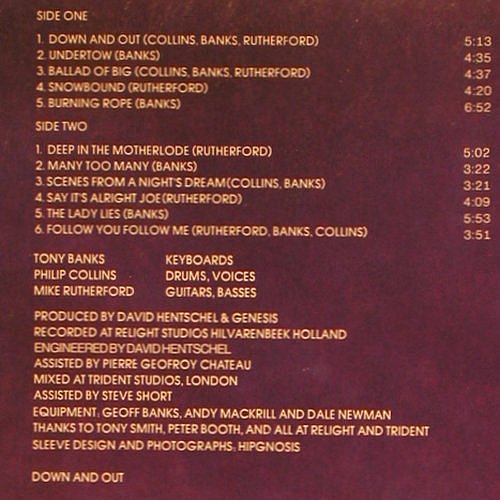 Genesis: ...And Then There Were Three..,Foc, Charisma (9124 023), D, 1978 Typ: LP Best.-Nr.: V6928 Preis: 6,00 Euro.