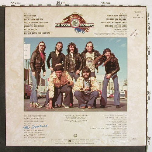 Doobie Brothers: Best Of The Doobies, WB (WB 56 308), D, 1976 Typ: LP Best.-Nr.: V6936 Preis: 6,00 Euro.