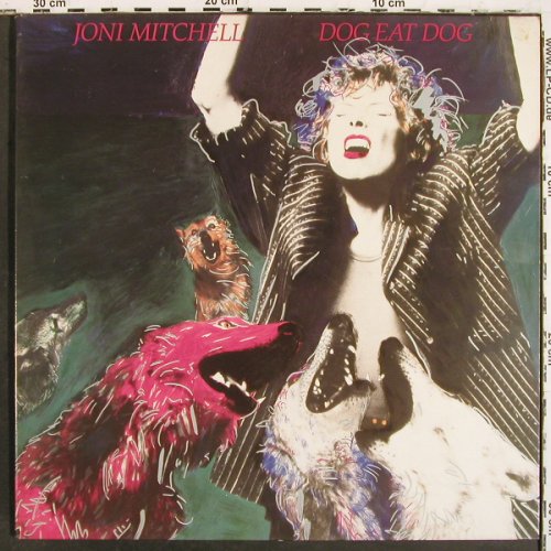 Mitchell,Joni: Dog Eat Dog, Foc, Geffen (GEF 26 455), D, 1985 Typ: LP Best.-Nr.: V6958 Preis: 7,50 Euro.