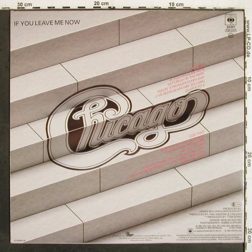 Chicago: If You Leave Me Now, CBS (CBS 32 391), NL, 1982 Typ: LP Best.-Nr.: V6973 Preis: 6,00 Euro.