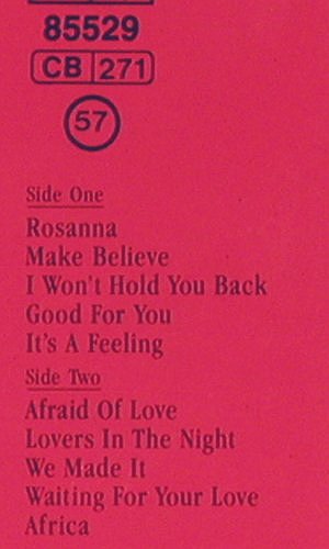 Toto: IV, CBS(CBS 85529), NL, 1982 - LP - V6981 - 6,00 Euro