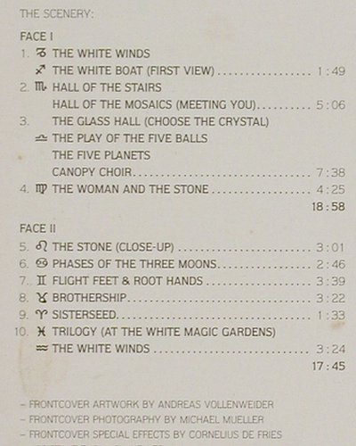 Vollenweider,Andreas: White Winds, m /m-, CBS(CBS 26195), NL, 1984 - LP - V7000 - 6,00 Euro