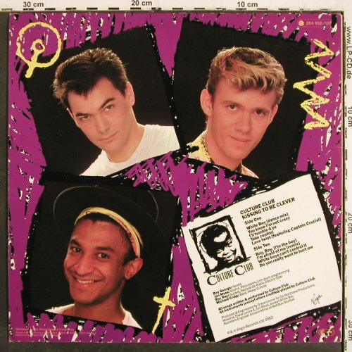 Culture Club: Kissing To Be Clever, Virgin (204 958-320), D, 1982 Typ: LP Best.-Nr.: V7044 Preis: 5,00 Euro.