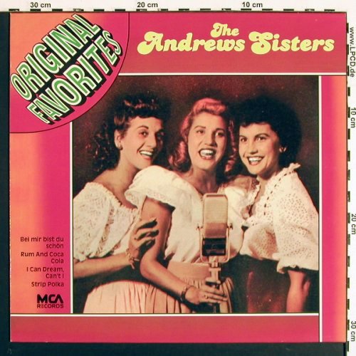 Andrews Sisters: Original Favorites, MCA(202 943-241), D, 1971 - LP - V7199 - 5,00 Euro