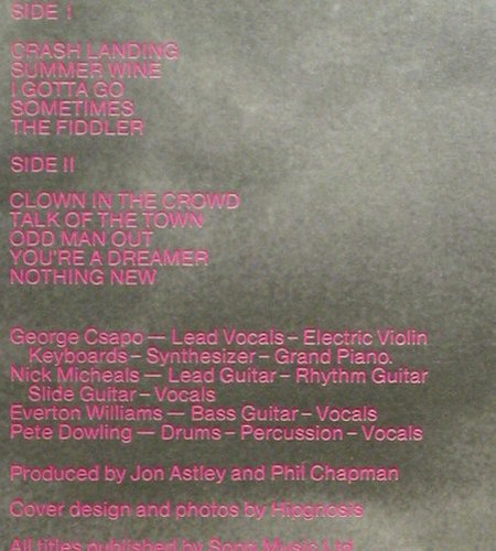 Bethnal: Crash Landing, Vertigo (6360 167), D, 1978 Typ: LP Best.-Nr.: V7215 Preis: 5,00 Euro.