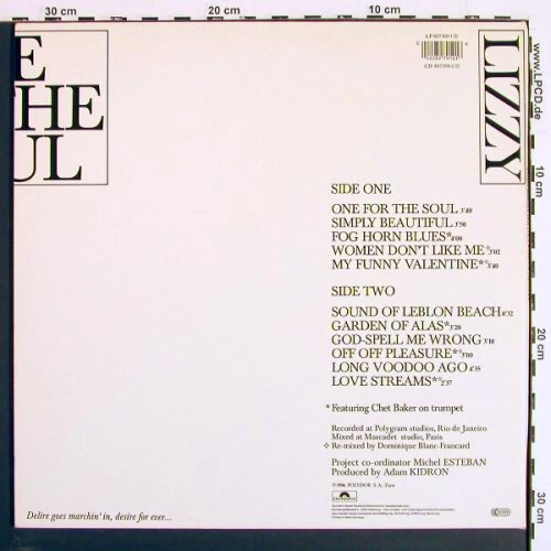 Mercier Descloux,Lizzy: One For The Soul, Foc, Polydor(827 910-1), D, 1986 - LP - V7269 - 5,00 Euro