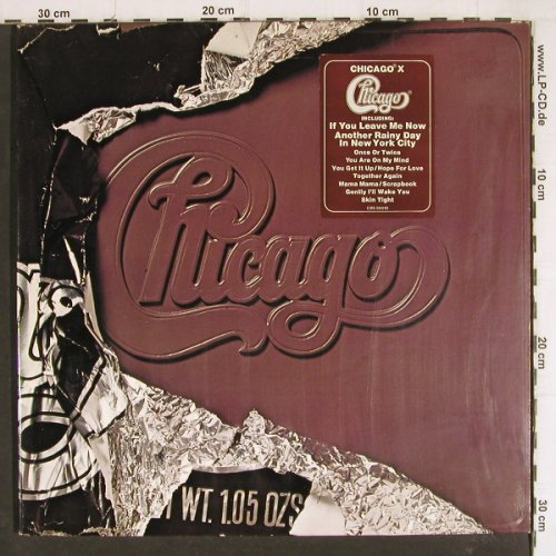 Chicago: X, Foc, m-&sol;vg+, CBS (CBS 86 010), NL, 1976 Typ: LP Best.-Nr.: V7481 Preis: 5,00 Euro.
