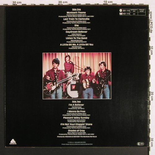 Monkees: Greatest Hits'72, Arista (201 115), D, Ri, 1976 Typ: LP Best.-Nr.: V7537 Preis: 7,50 Euro.