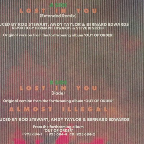 Stewart,Rod: Lost In You*2+1, ext.remix, WB (920 947-0), D, 1988 Typ: 12" Best.-Nr.: V7608 Preis: 4,00 Euro.