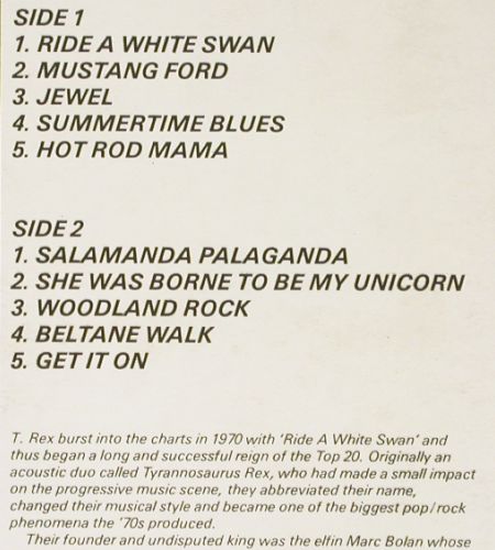 T.Rex with Marc Bolan: The Greatest Hits Vol.1, Pickwick(SHM 953), UK,  - LP - V7664 - 5,00 Euro