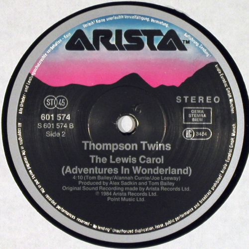 Thompson Twins: Lay Your Hands On Me/Lewis Carol..., Arista(601 574-213), D, 1984 - 12inch - V7693 - 4,00 Euro
