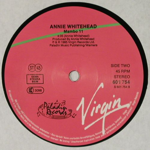 Whitehead,Annie: Alien Style  / Mambo 11, Virgin(601 754-213), D, 1985 - 12inch - V7707 - 5,00 Euro