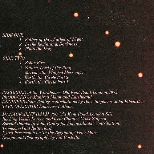Mann's Earth Band,Manfred: Solar Fire, Foc, m-&sol;vg+, Bronze (ILPS 9265), UK, 1973 Typ: LP Best.-Nr.: V7778 Preis: 25,00 Euro.
