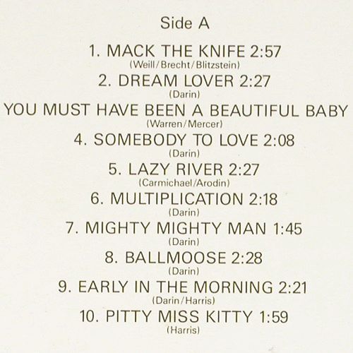 Darin,Bobby: 20 Greatest Hits, Yesterday's Gold (YDG 15711), P, 1987 Typ: LP Best.-Nr.: V7785 Preis: 6,00 Euro.