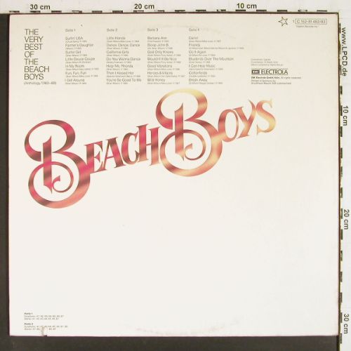 Beach Boys: The Very Best Of-Anthology 63-69, Capitol (C 152-81 482&sol;83), D,Foc, co Typ: 2LP Best.-Nr.: V7804 Preis: 7,50 Euro.