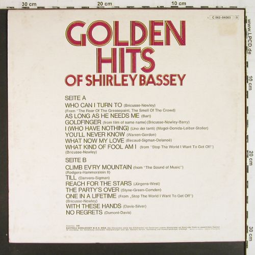 Bassey,Shirley: Golden Hits Of, EMI Columbia(C 062-04 003), D,  - LP - V7879 - 6,00 Euro