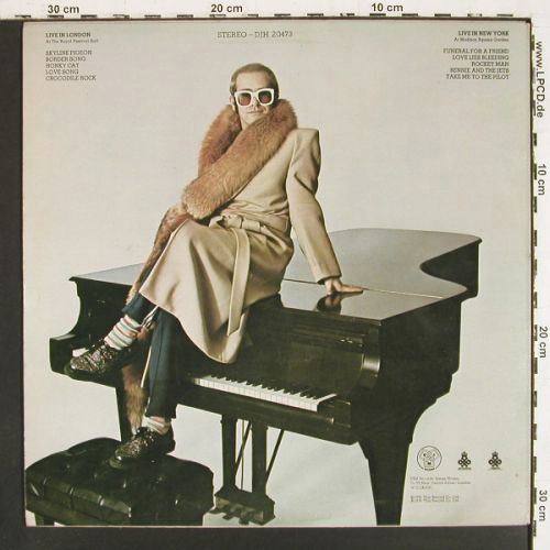 John,Elton: Here And There, Live London/N.Y., DJM(DJH 20473), UK, 1976 - LP - V7920 - 6,00 Euro