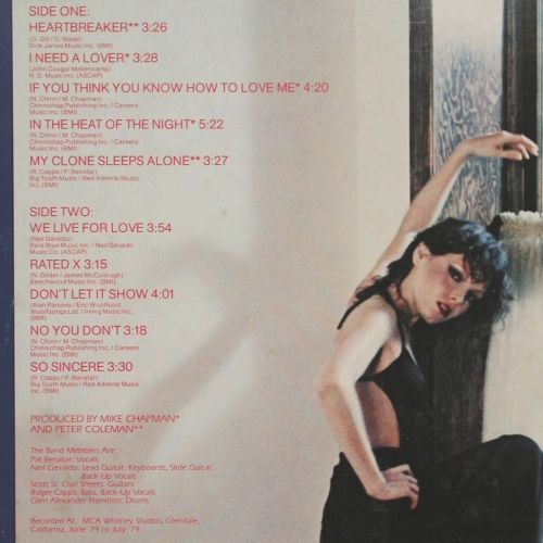 Benatar,Pat: In The Heat Of The Night, Chrysalis(6307 682), D, 1979 - LP - V7927 - 6,00 Euro