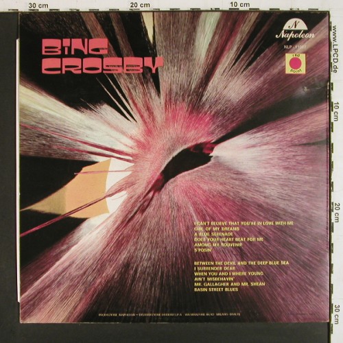 Crosby,Bing: Same, Napoleon (NLP-11007), I Typ: LP Best.-Nr.: V7970 Preis: 5,00 Euro.