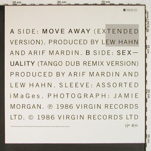 Culture Club: Move Away (7:24) / Sexuality, Virgin(608 046-213), D, 1986 - 12inch - V8096 - 4,00 Euro