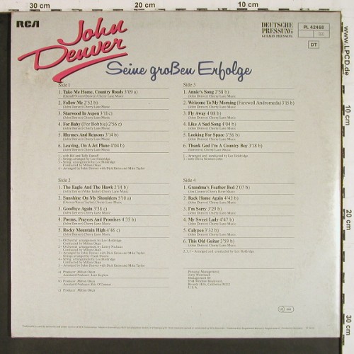 Denver,John: Seine Gro&szlig;en Erfolge, Foc, RCA(PL 42468), D, 1978 - 2LP - V8098 - 6,00 Euro