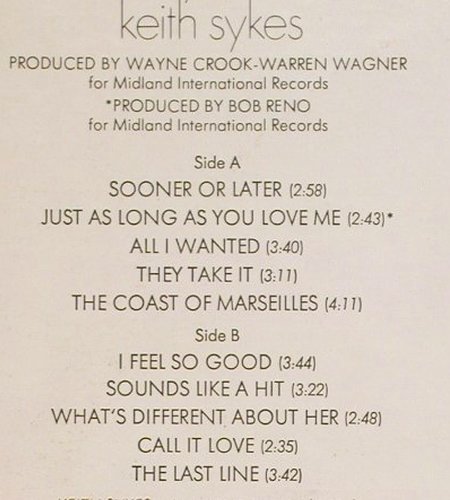 Sykes,Keith: The Way That I Feel, Midland(BKL1-2246), US, co, 1977 - LP - Y1227 - 5,00 Euro