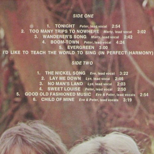 New Seekers: We'd Like To Teach The World, Elektra (EKS-74115), US, CO, 1971 Typ: LP Best.-Nr.: Y1253 Preis: 5,00 Euro.