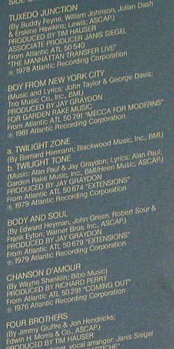 Manhattan Transfer: The Best of the, Atlantic (ATL K 50 856), D, 1981 Typ: LP Best.-Nr.: Y1317 Preis: 6,00 Euro.