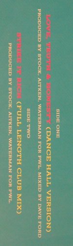 Bananarama: Love, Truth&Honesty, Strike it Rich, London (886 362-1), D, 1988 Typ: 12" Best.-Nr.: Y198 Preis: 4,00 Euro.