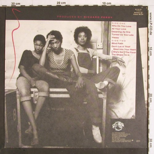 Pointer Sisters: Priority, Planet (PL 52 161), D, 1979 Typ: LP Best.-Nr.: Y9998 Preis: 6,00 Euro.