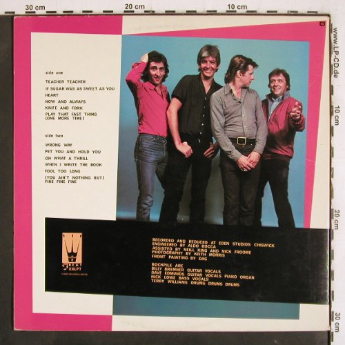 Rockpile: Seconds Of Pleasure,Foc, F Beat(X XLP7), UK/Scan., 1980 - LP - V4090 - 7,50 Euro