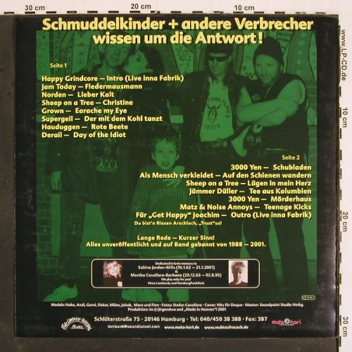 V.A.Hamburger Oberschule: Happy Grindcore, Jam Today, 15 Tr., Vince Lombardy (Vince 021), D, 2001 Typ: LP Best.-Nr.: V5131 Preis: 14,00 Euro