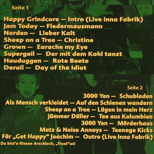 V.A.Hamburger Oberschule: Happy Grindcore, Jam Today, 15 Tr., Vince Lombardy (Vince 021), D, 2001 Typ: LP Best.-Nr.: V5131 Preis: 14,00 Euro