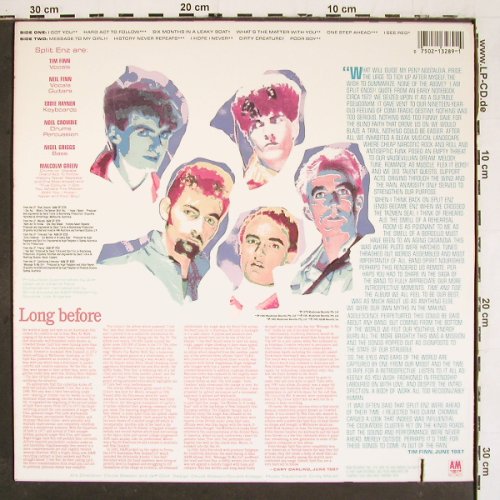 Split Enz: History Never Repeats, Best Of, AM (SP 3289), US, co, 1987 Typ: LP Best.-Nr.: V5885 Preis: 7,50 Euro