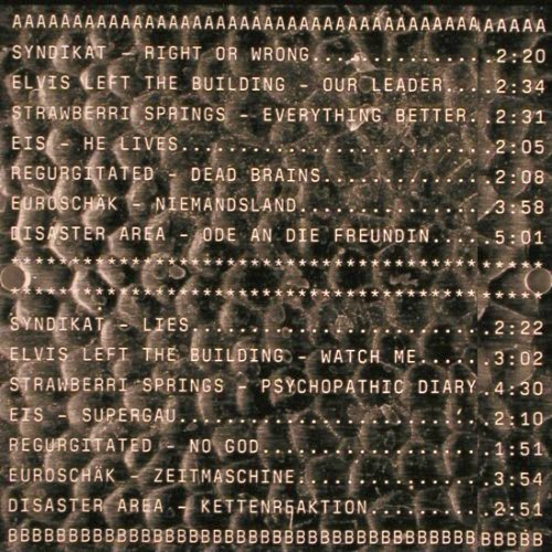 V.A.Die Zumutung 2: Franken Hit Collection, 14 Tr., Red Rossetten Record (RRP 020), D, No.611 Typ: LP Best.-Nr.: V6003 Preis: 17,50 Euro