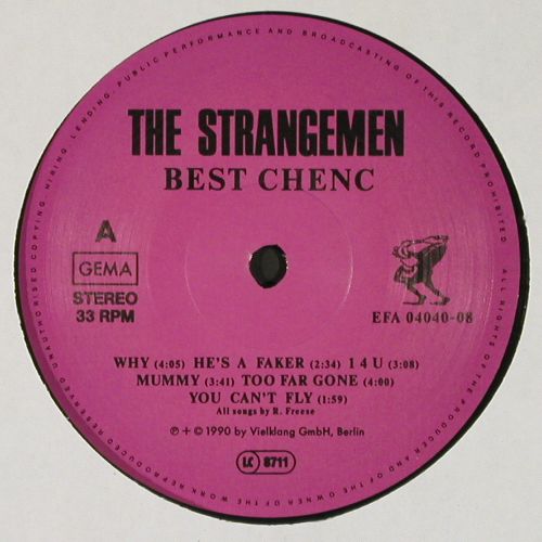 Strangemen: Best Chenc, Vielklang (04040-08), D, 1990 Typ: LP Best.-Nr.: V60 Preis: 5,00 Euro.