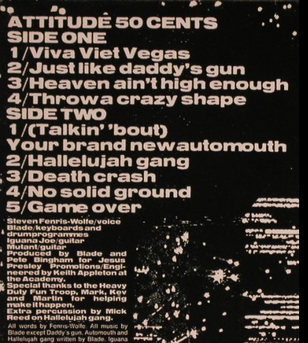 Drug Free America: Attitude 50 Cent, Blind Eye (EFA 08563), D, 1989 Typ: LP Best.-Nr.: V6621 Preis: 6,00 Euro.