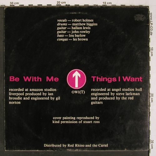 Red Guitars: Be With Me&sol;Things we want, m-&sol;vg+, One Way Records (OWI(T)), UK, 1985 Typ: 12" Best.-Nr.: V6641 Preis: 5,00 Euro.