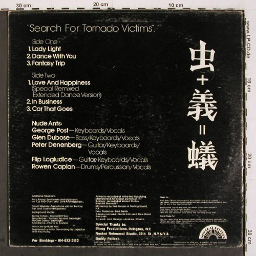 Nude Ants: Search For Tornado Victims, m-/vg+, New Deal Records(NDR 8201), US, 1982 - LP - V6753 - 7,50 Euro