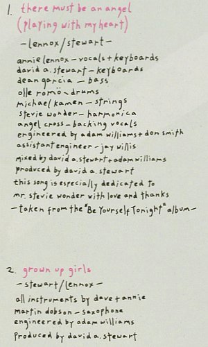 Eurythmics: There Must Be An Angel&sol;Grow up Girl, RCA (PT 40248), D, 1985 Typ: 12" Best.-Nr.: V7012 Preis: 5,00 Euro.