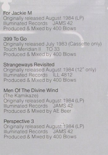 400 Blows: Yesterday,Today...A Retrosp 82-85, Pinpoint Records (572 91 202), D,like new, 1989 Typ: LP Best.-Nr.: V7079 Preis: 12,50 Euro.