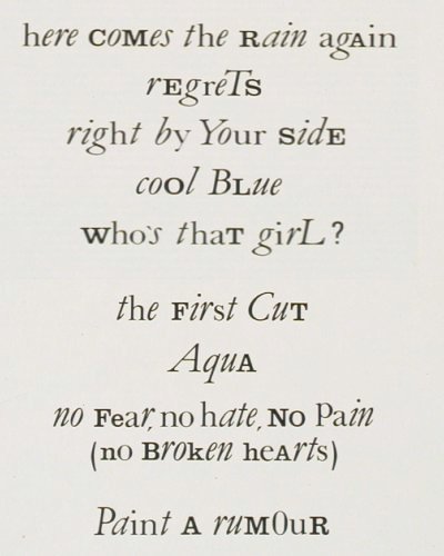 Eurythmics: Touch, RCA (PL 70109), D, 1983 Typ: LP Best.-Nr.: V7089 Preis: 9,00 Euro.