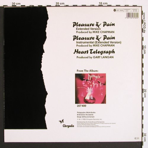 Divinyls: Pleasure & Pain*2 / Heart Telegraph, Chrysalis(607 969-213), D, 1985 - 12inch - V7104 - 4,00 Euro