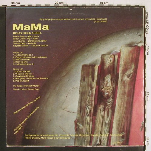 Mama: Heavy Rock & Roll, Poljazz(K-PSJ 025), PL, 1987 - LP - V4110 - 17,50 Euro