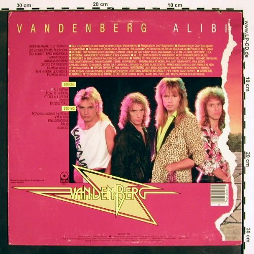 Vandenberg: Alibi, m-/vg+, woc, Atco(90295-1), US, co, 1985 - LP - V4348 - 7,50 Euro