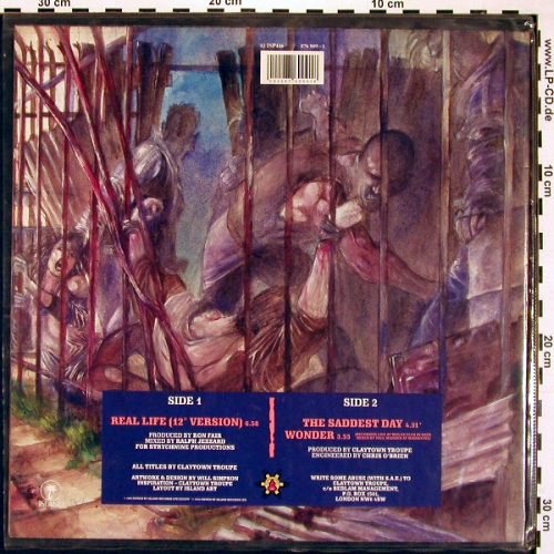 Claytown Troupe: Real Life. Poster Bag, Island (12IS446), UK, 1989 Typ: 12" Best.-Nr.: V5056 Preis: 4,00 Euro