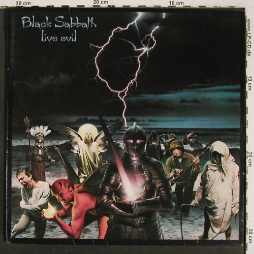 Black Sabbath: Live Evil,Foc, Vertigo (6650 009), D, 1983 Typ: 2LP Best.-Nr.: V6628 Preis: 34,00 Euro.